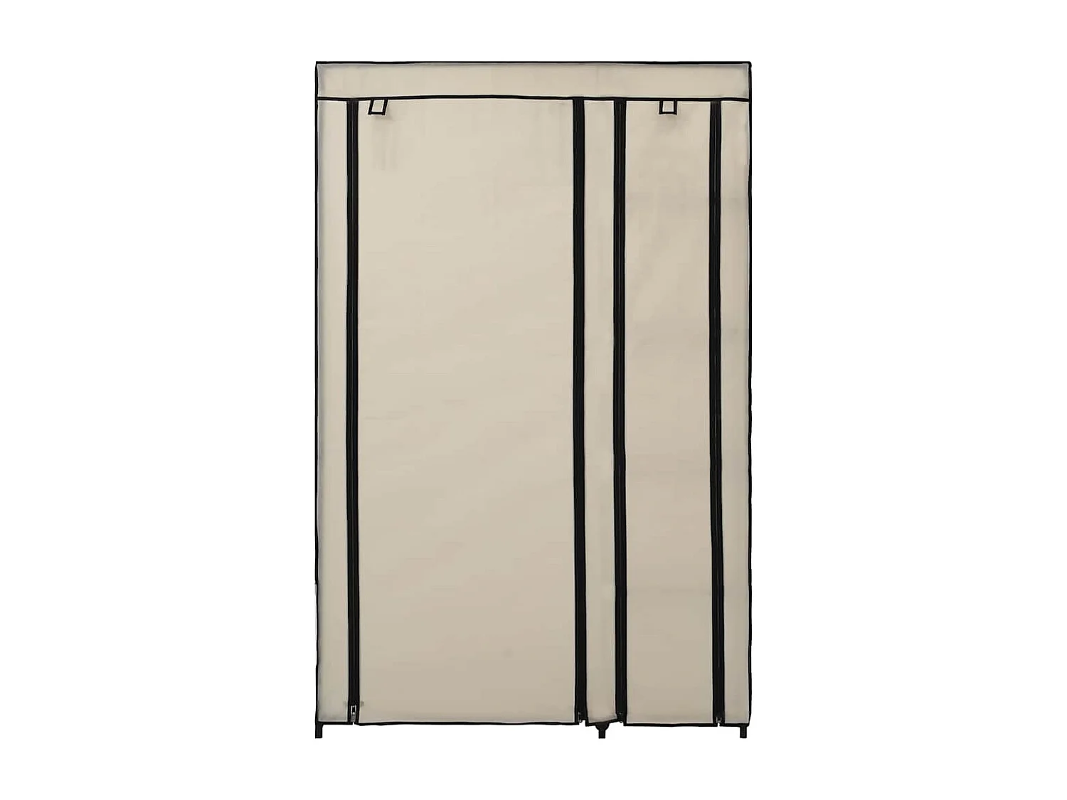 Garde-robe pliable Crème 110x45x175 cm Tissu