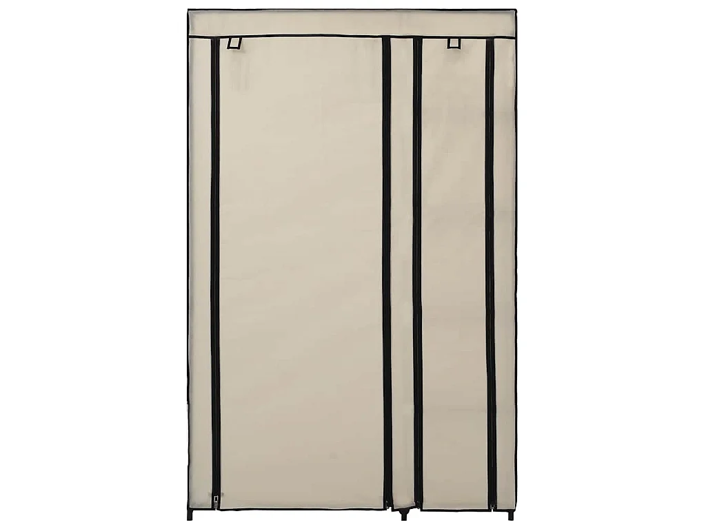 Garde-robe pliable Crème 110x45x175 cm Tissu