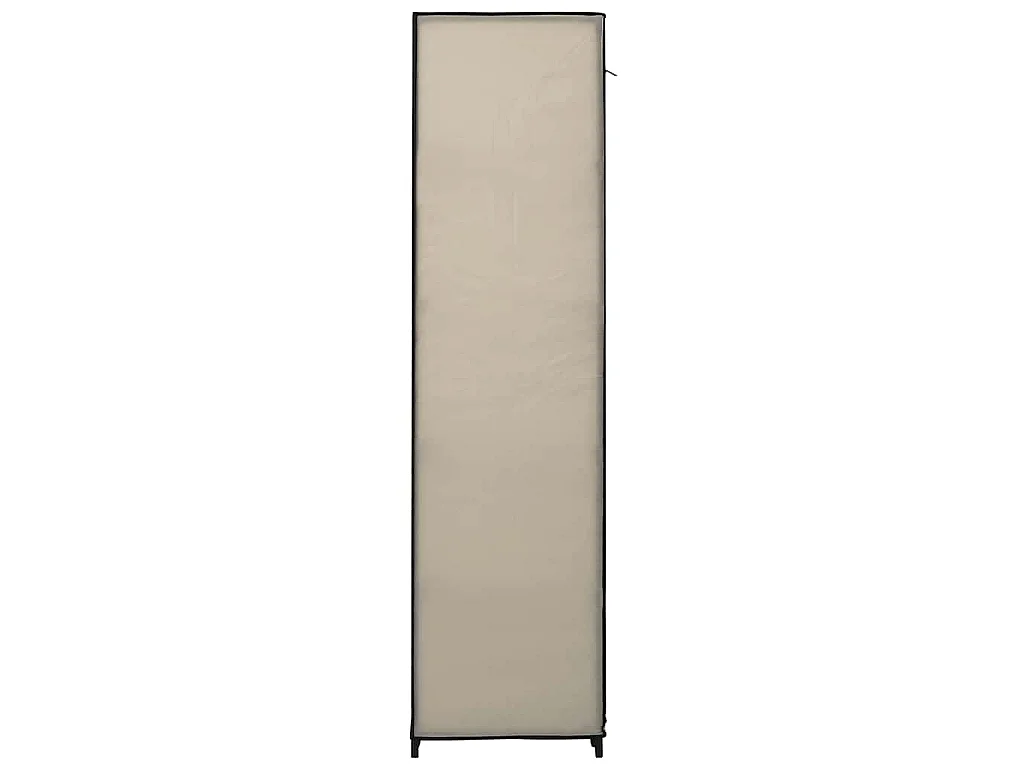 Faltschrank Creme 110x45x175 cm Stoff