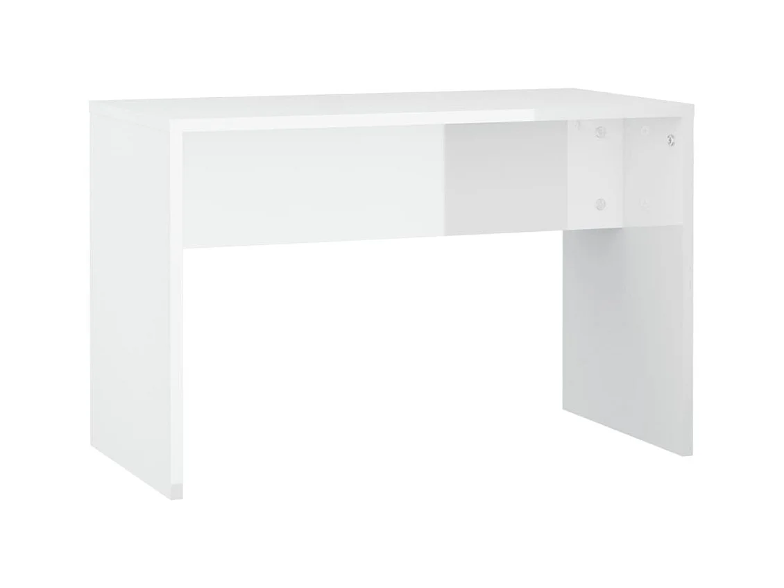 Ensemble de coiffeuse avec LED Blanc brillant Bois d'ingénierie