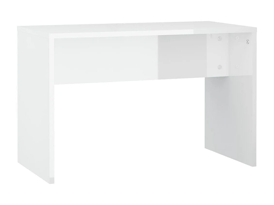 Conjunto toucador com LED madeira processada branco brilhante