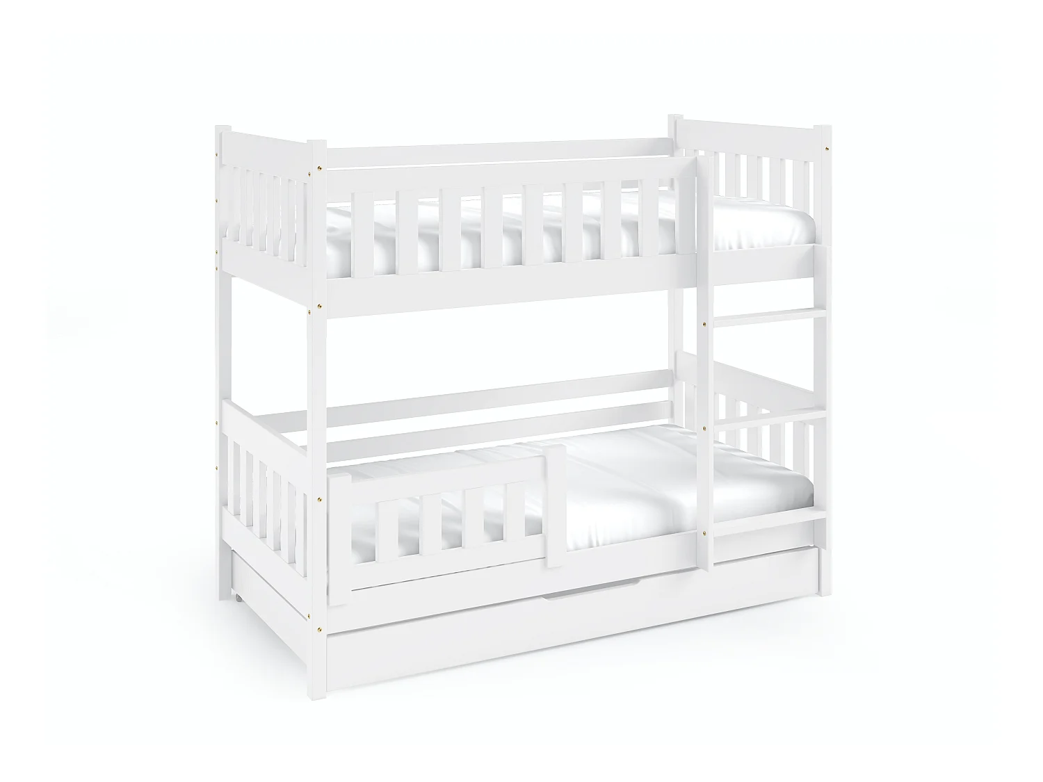 Lit superposé LILA 86x198x141 (80x190 Cm) Blanc