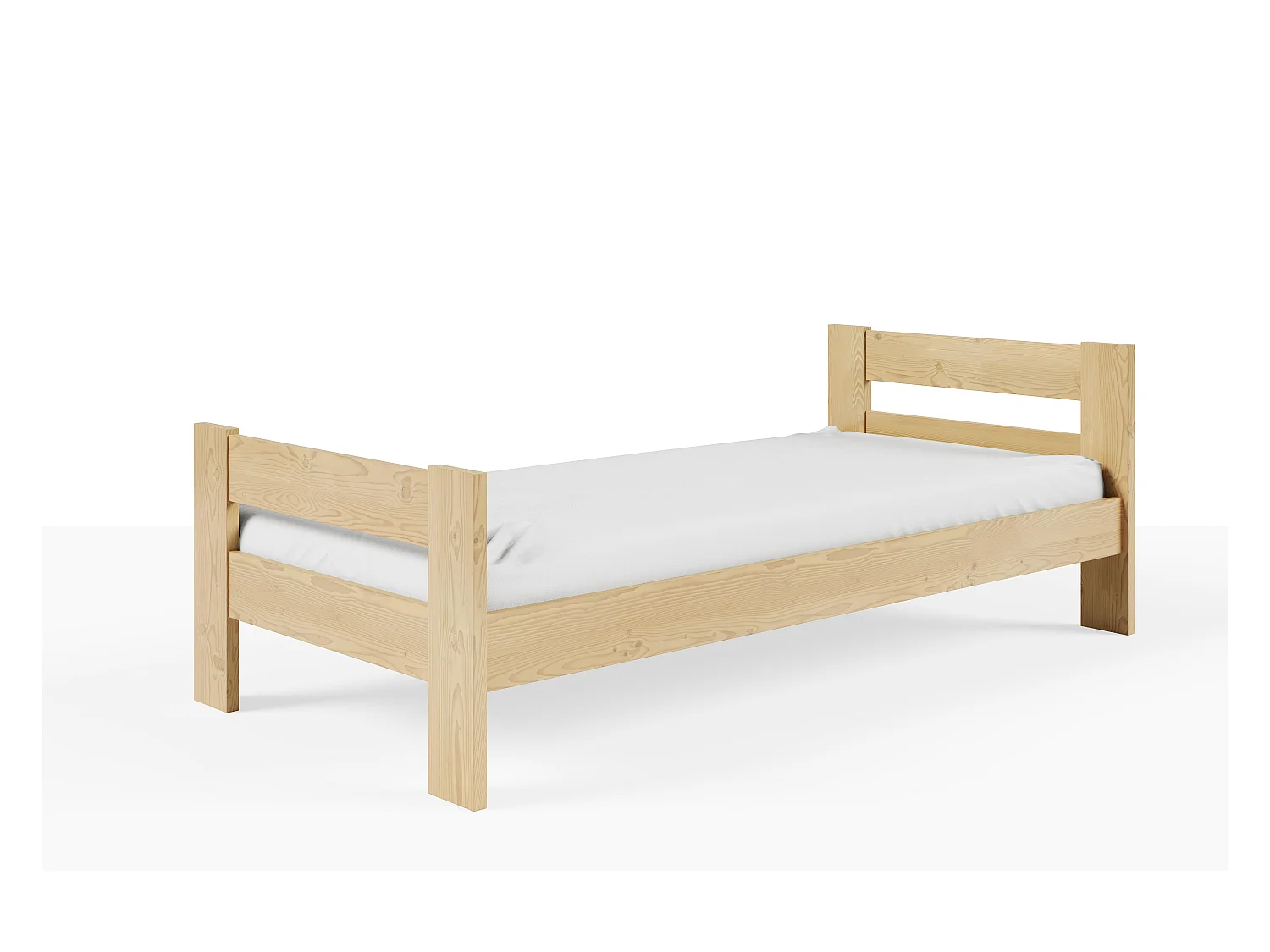 HUGO eenpersoons kinderbed 129x204x71 (120x200 Cm) Beige