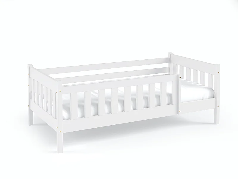 Eenpersoons kinderbed NADIA 86x168x59 (80x160 Cm) Wit