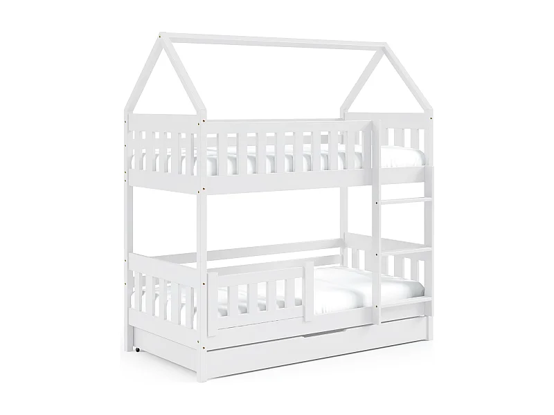 Casa letto ZUZIA 86x198x185 (80x190 Cm) Bianco