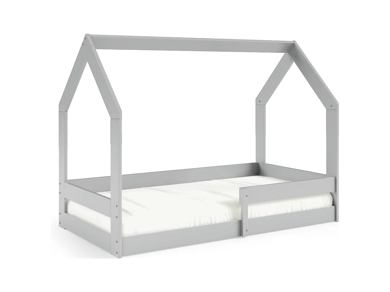Huisbed POLA 88x164x124 (80x160 Cm) Grijs