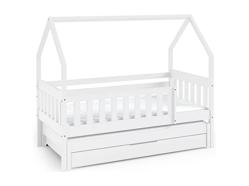 Casa cama MAJA 86x168x139 (80x160 Cm) Blanco