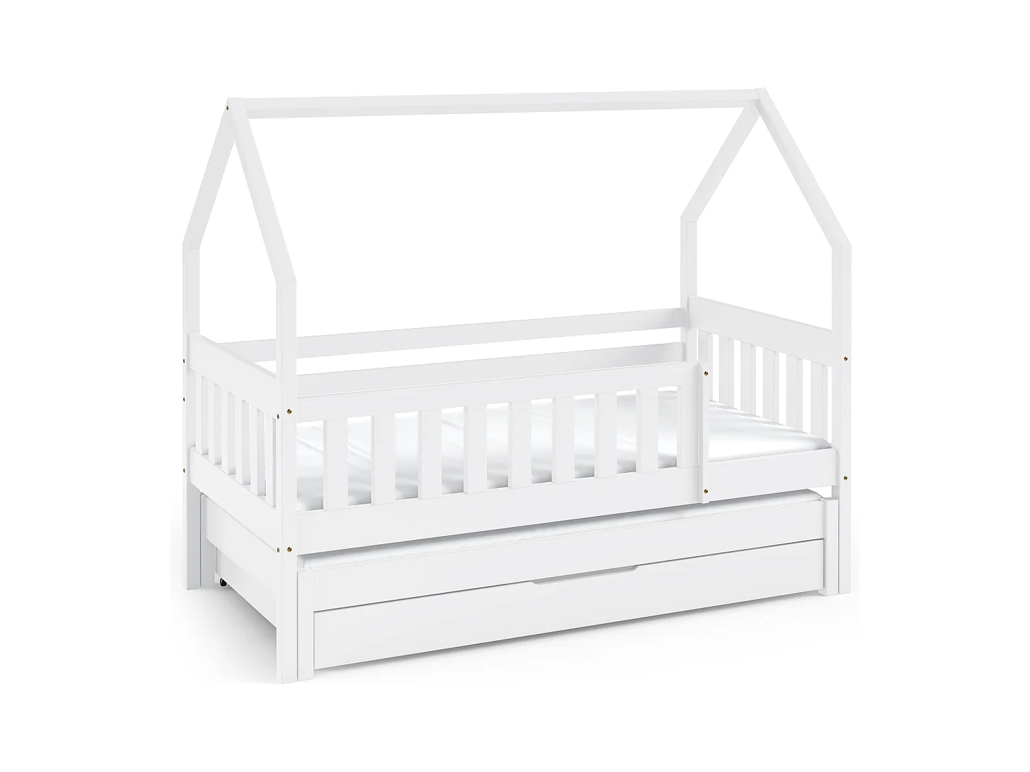Lit cabane MAJA 86x168x139 (80x160 Cm) Blanc