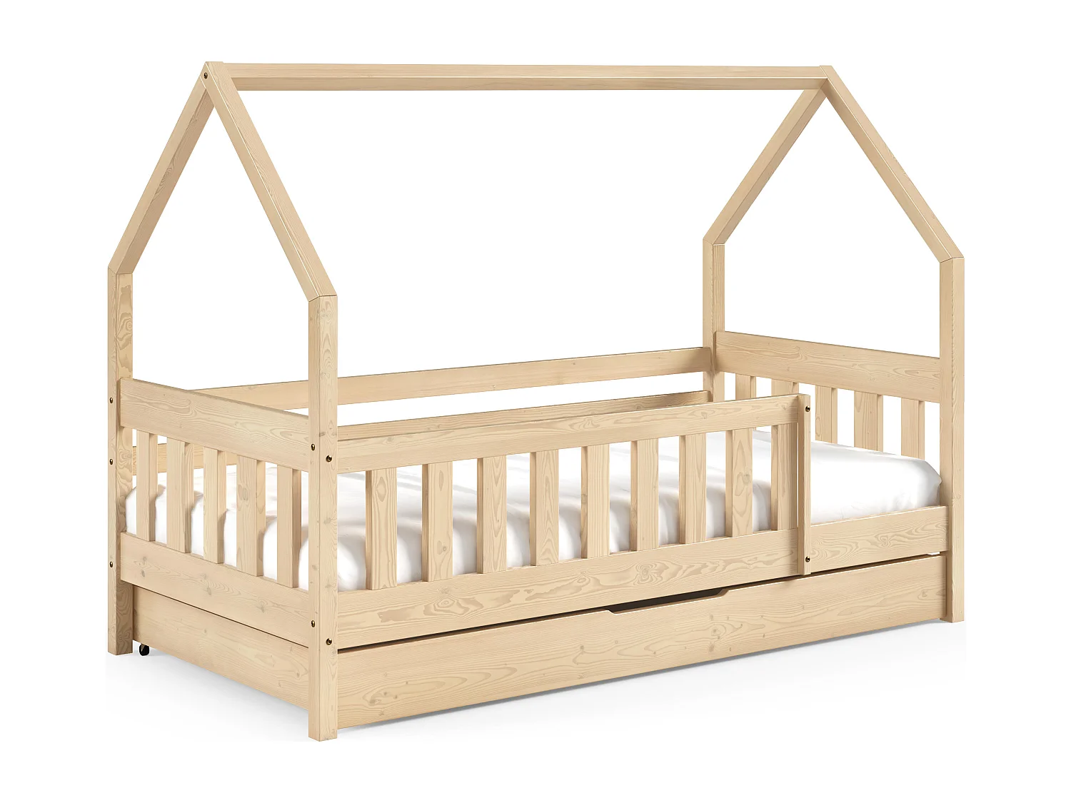 Hausbett LENA 86x198x125 (80x190 cm) Beige