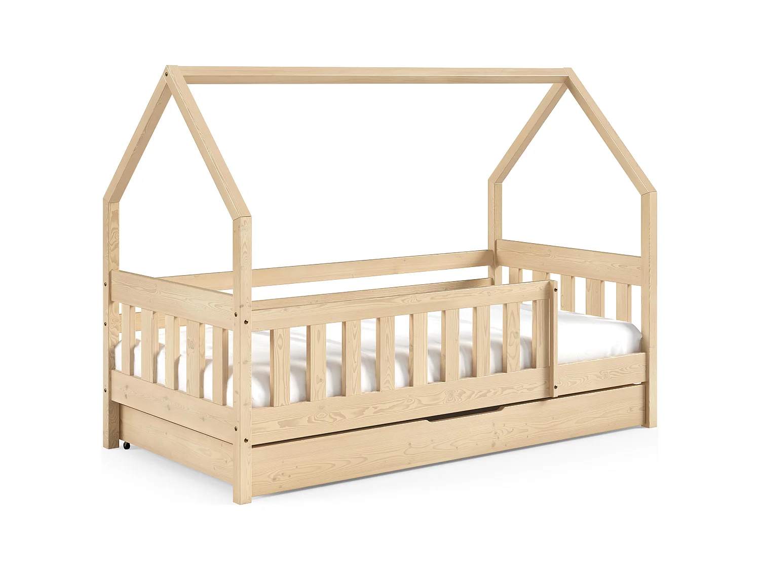Huisbed LENA 86x168x125 (80x160 Cm) Beige