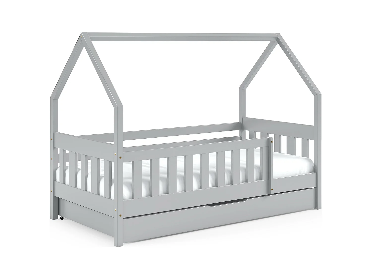 Huisbed LENA 86x168x125 (80x160 Cm) Grijs