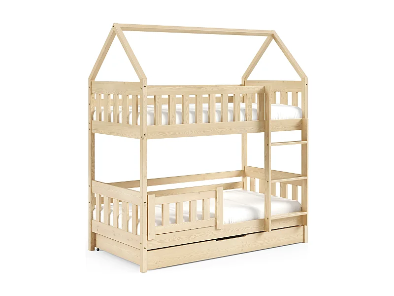 Huisbed ZUZIA 86x168x185 (80x160 Cm) Beige