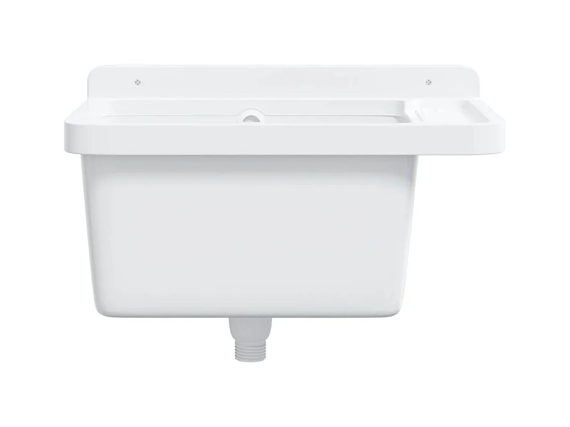 Lavabo pour montage murale blanc 50x35x24 cm résine FR221291