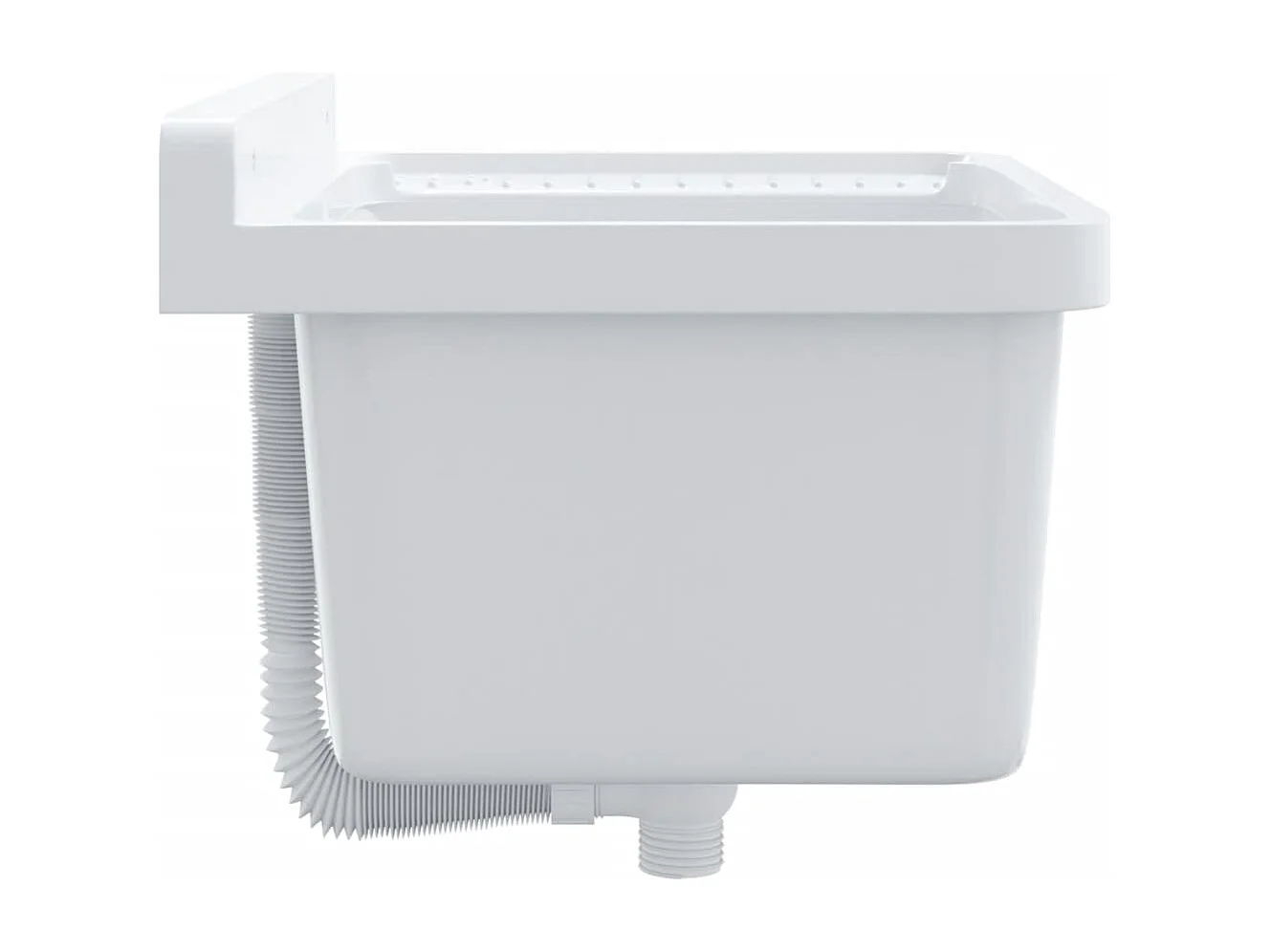Lavabo pour montage murale blanc 50x35x24 cm résine FR221291
