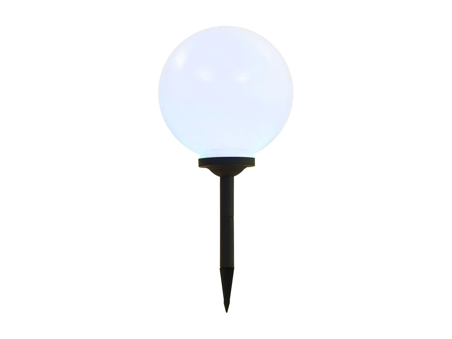 Candeeiro solar de exterior LED 4 pcs esférico 30 cm RGB PT215991