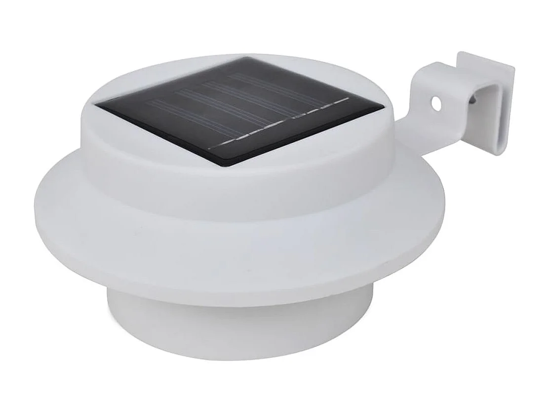 Lámparas solares para valla exterior 12 uds LED negro ES874771