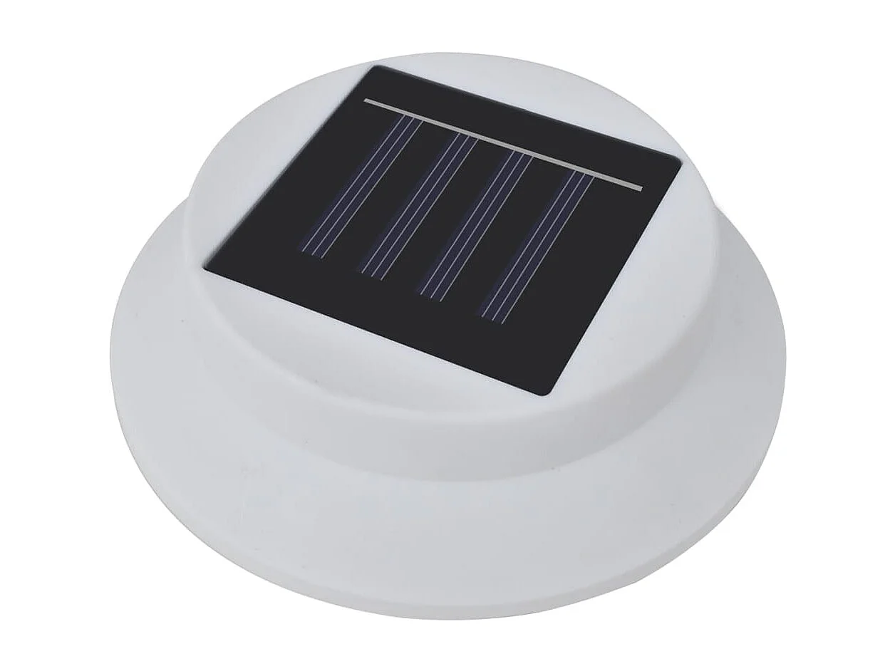 Lámparas solares para valla exterior 12 uds LED negro ES874771