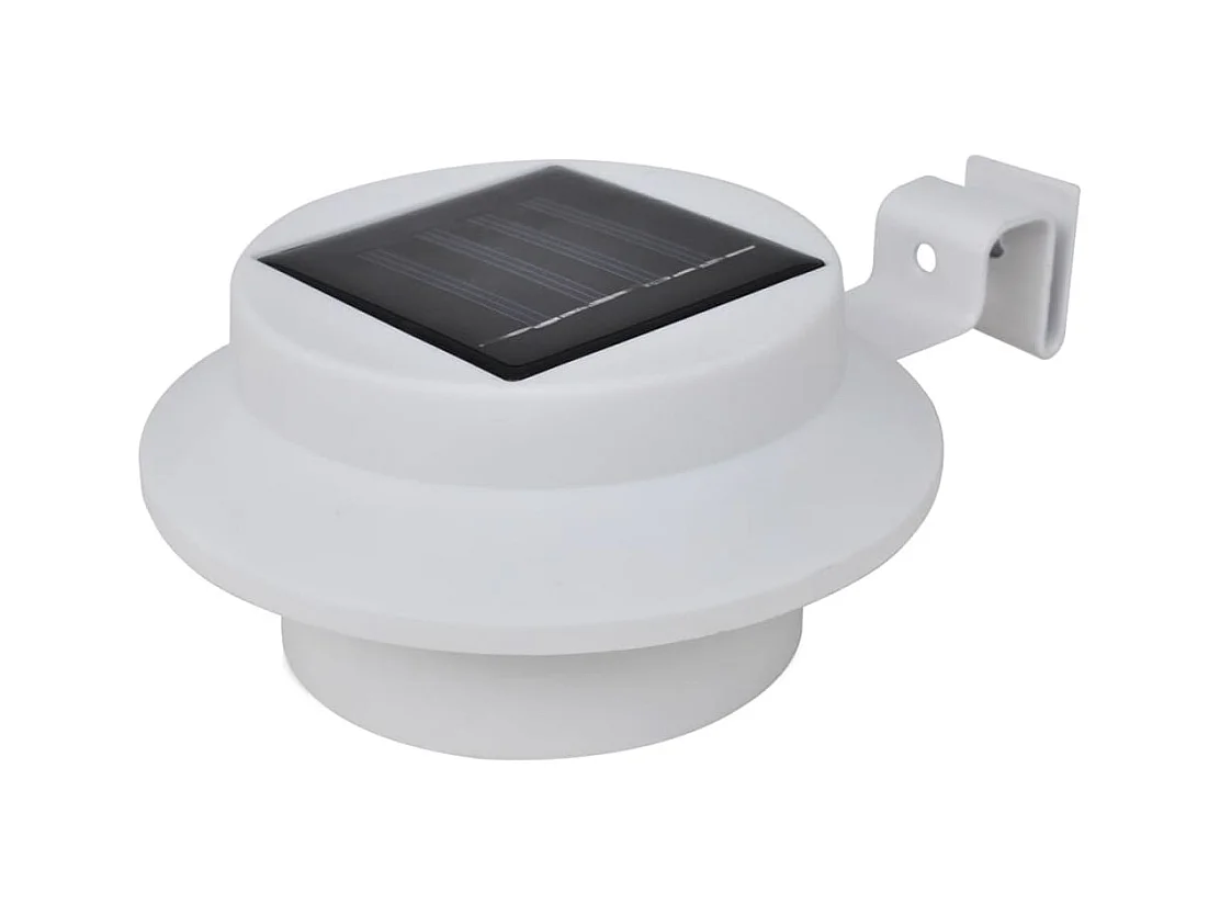 Lampes solaire à LED d'extérieur pour clôture 12 pcs Blanc FR385137