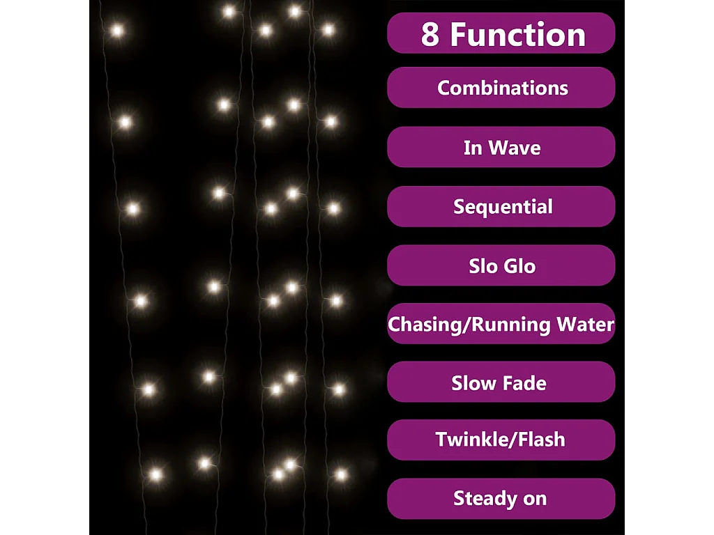 Tiras de luces solares LED 5 uds blanco frío interior/exterior ES403559