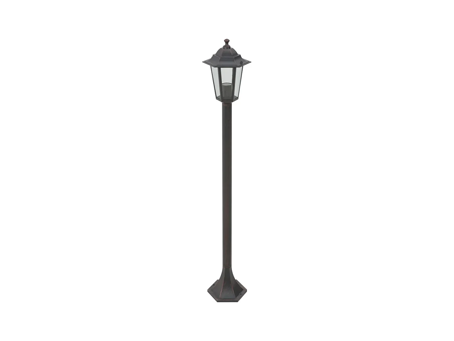 Lampe de jardin à piquet 6 pcs E27 110 cm Aluminium Bronze FR171198