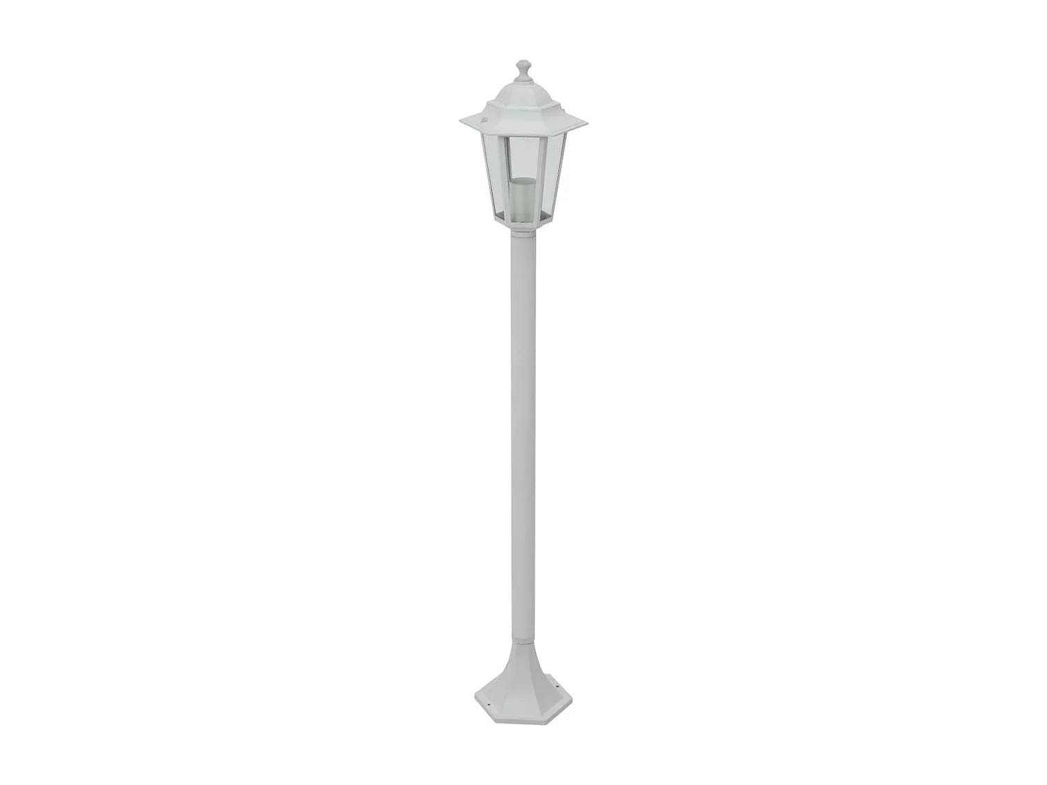 Lampe de jardin à piquet 6 pcs E27 110 cm Aluminium Blanc FR702066