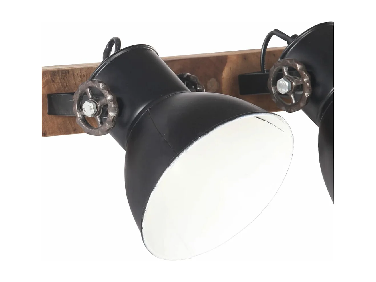 Wandlamp industrieel E27 90x25 cm zwart BE357712