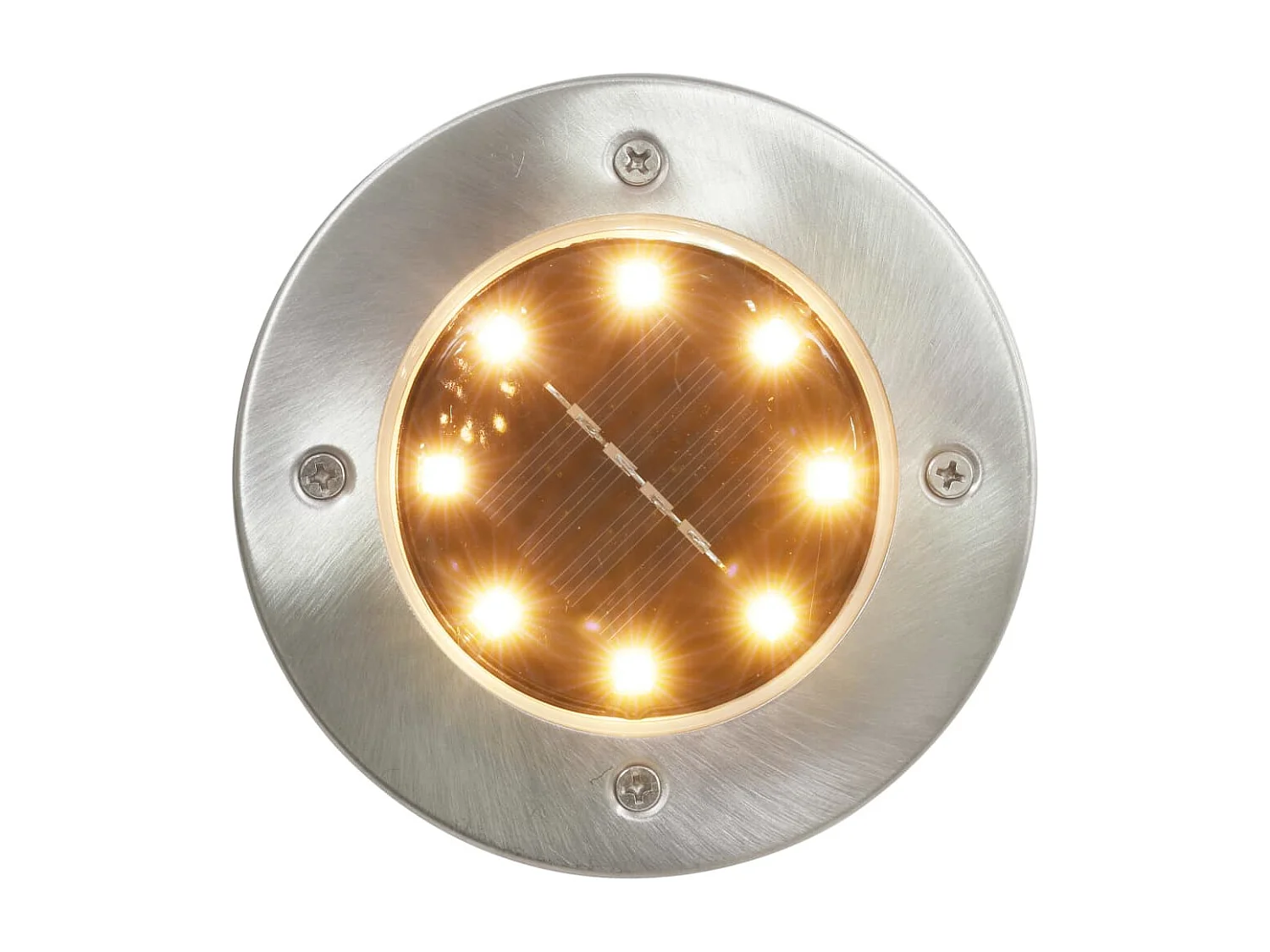 Grondlampen 8 st solar LED warmwit BE511903