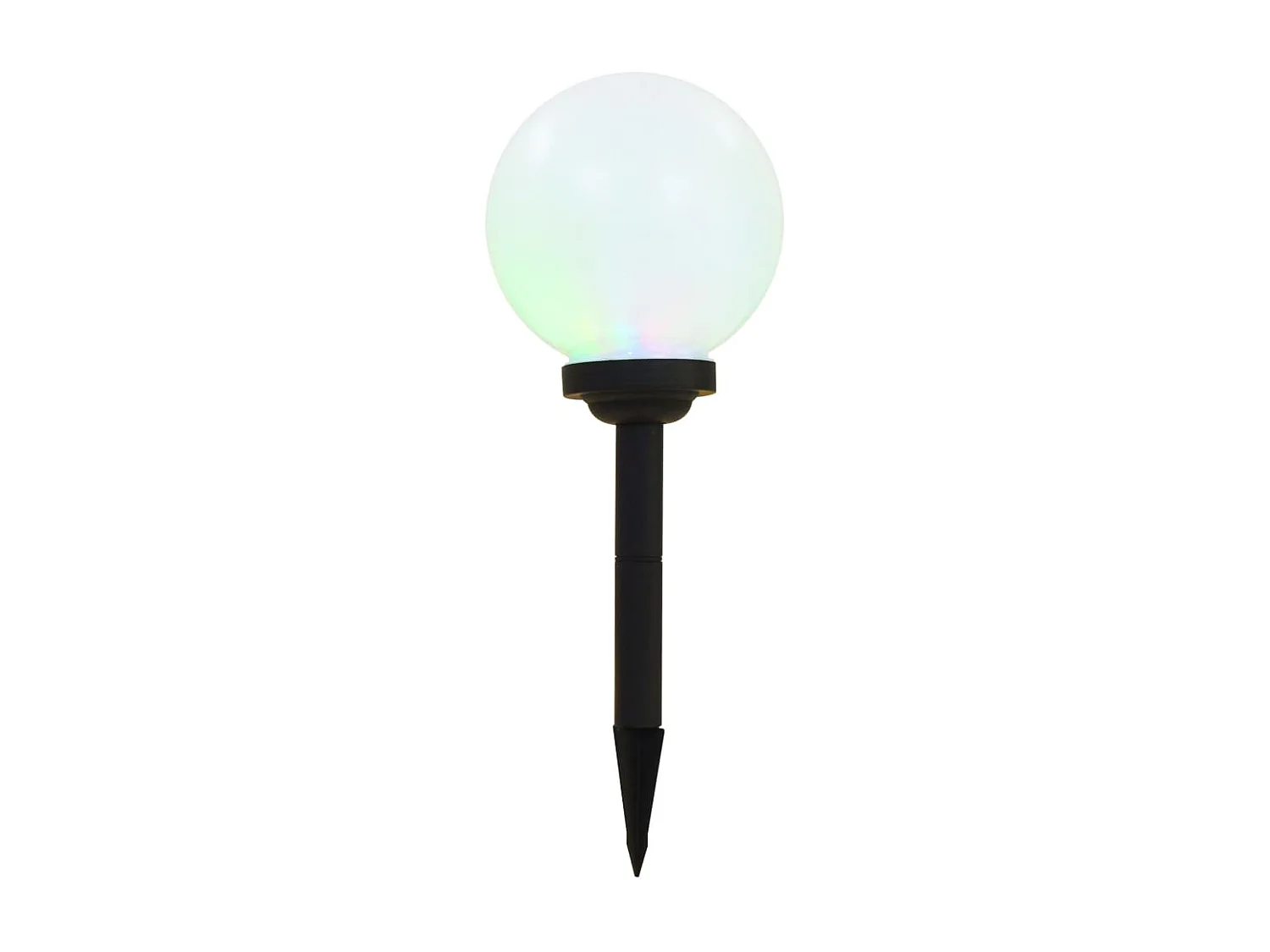 Solarlampen 6 st LED rond 20 cm RGB BE862344