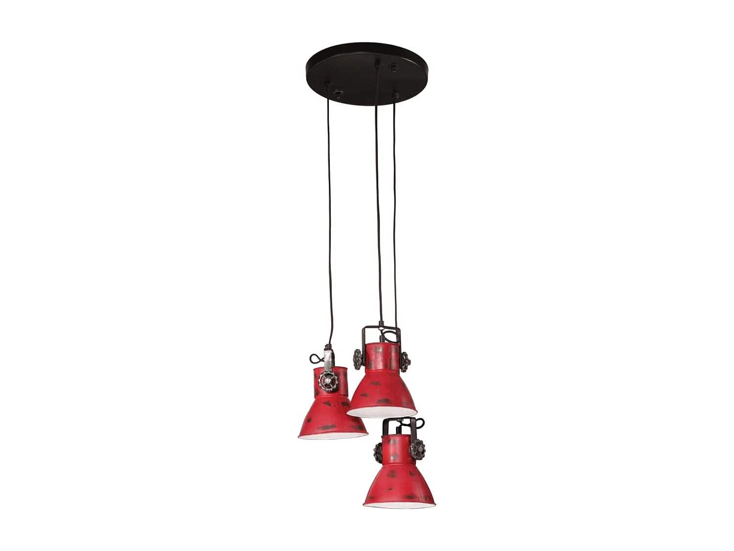 Lampe suspendue 25 W rouge délavé 30x30x100 cm E27 FR146344