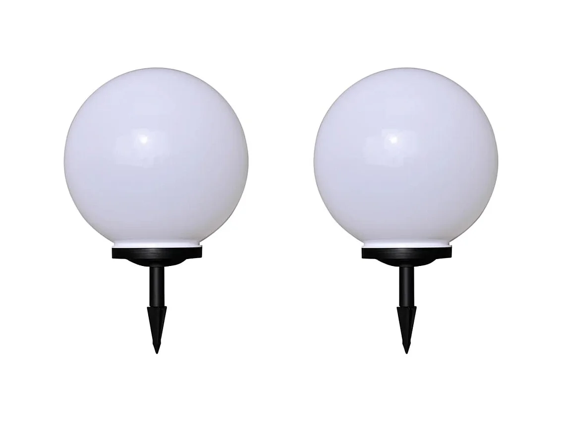 2 pcs Lampes d'allée d'extérieur à LED 40 cm et piquet au sol FR174709