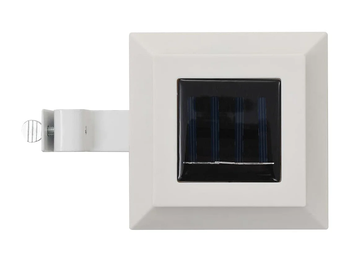 Lámparas solares cuadradas de exterior blancas 12 uds LED 12 cm ES651143