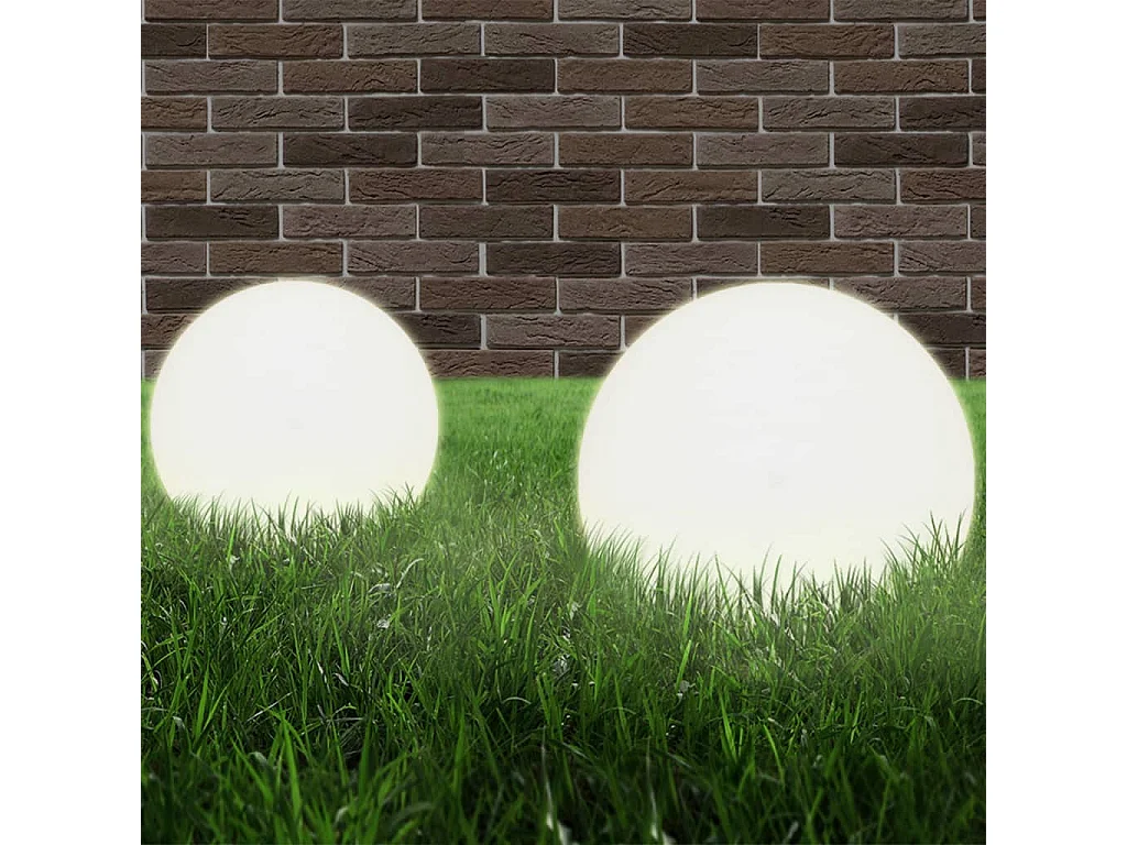 Lampes à LED sous forme de boule 4 pcs Sphérique 20 cm PMMA FR133630