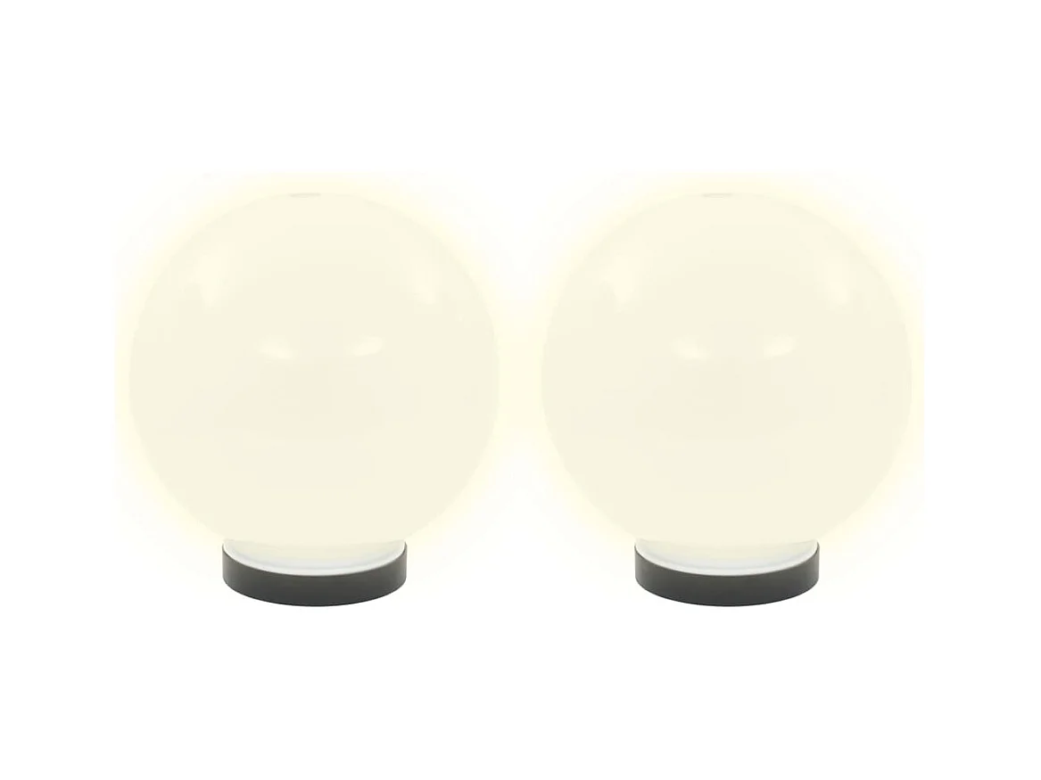 Lampes à LED sous forme de boule 4 pcs Sphérique 20 cm PMMA FR133630