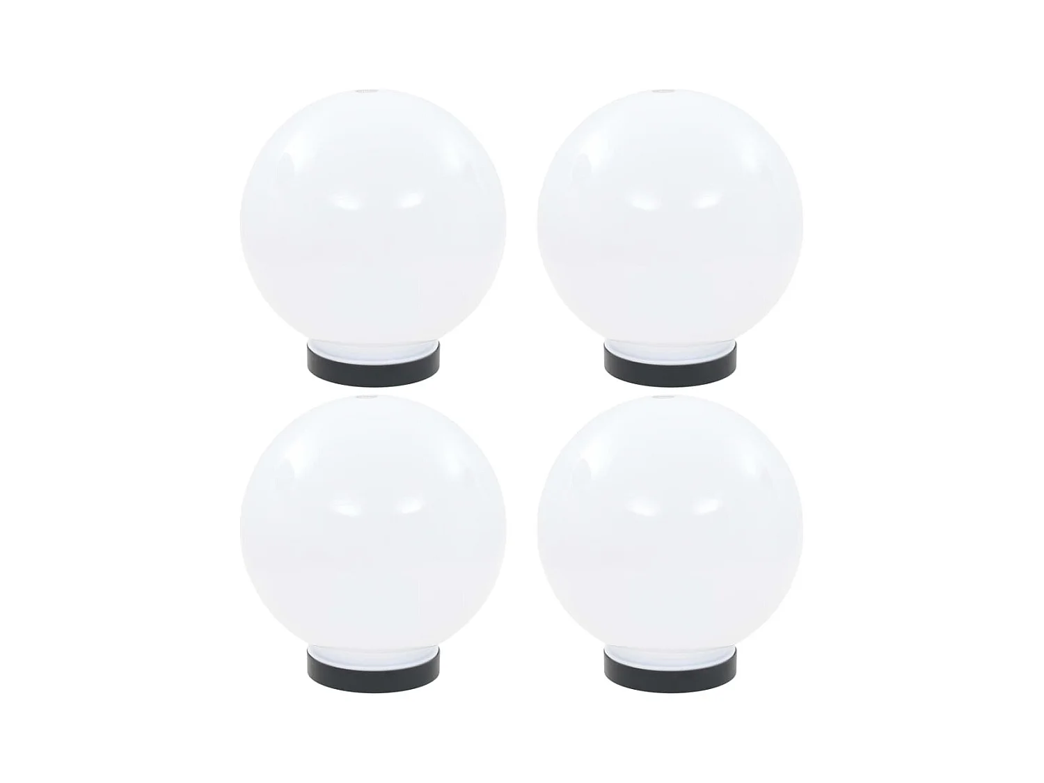 Lampes à LED sous forme de boule 4 pcs Sphérique 20 cm PMMA FR133630