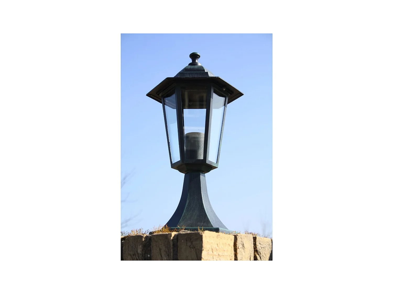 Lampe de jardin Vert foncé/Noir Aluminium FR311584