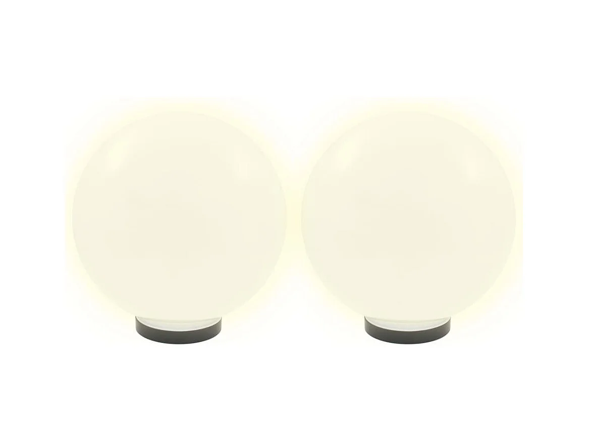 Lampe à LED sous forme de boule 2 pcs Sphérique 30 cm PMMA FR309081
