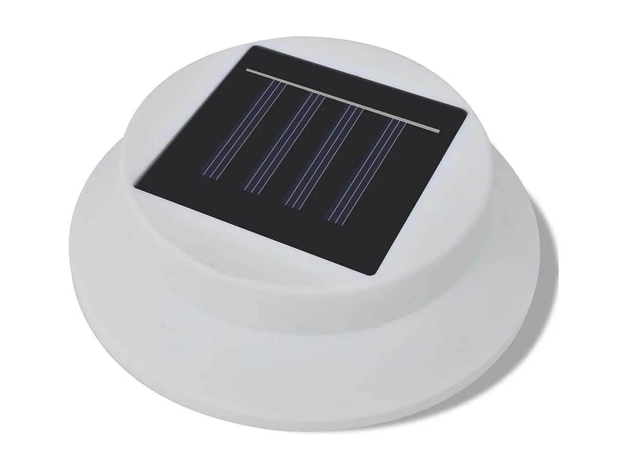 Conjunto Lâmpada Solar 6 Peças de Exterior para a Cerca Calha PT919669