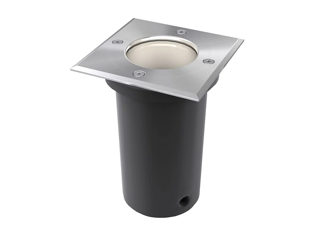 Lampes encastrées au sol d'extérieur 3 pcs Carré FR665719