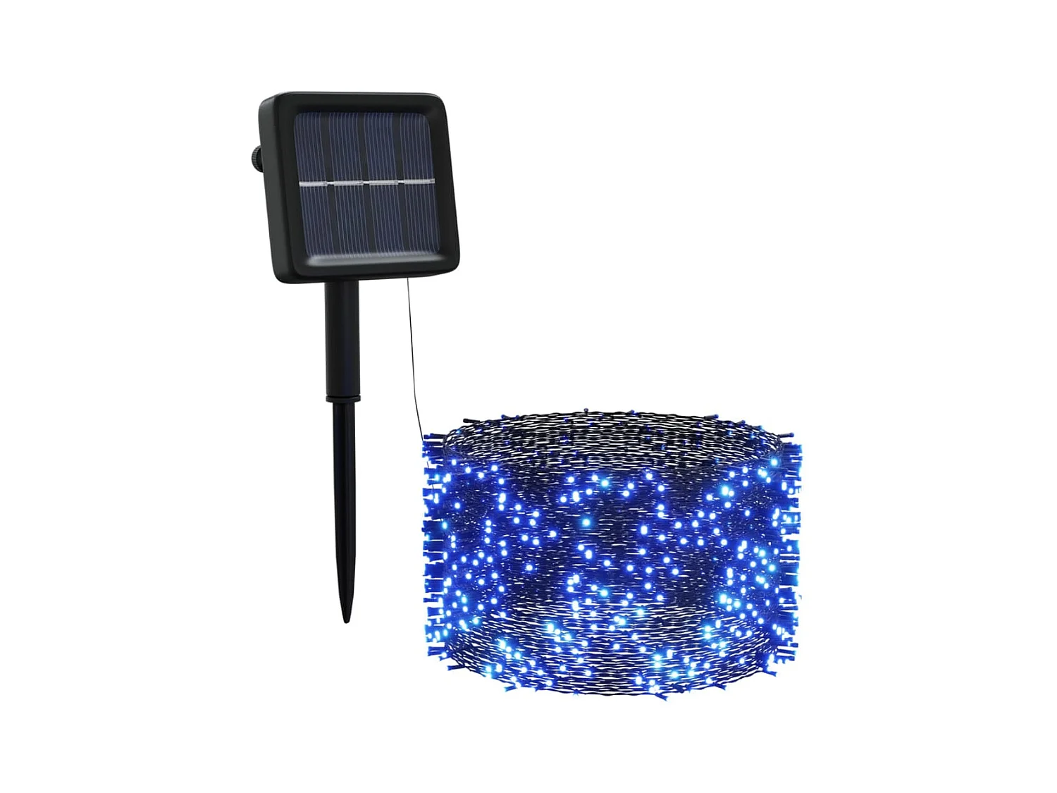Lampes solaires 5 pcs 5x200 LED Bleu Intérieur Extérieur FR436463