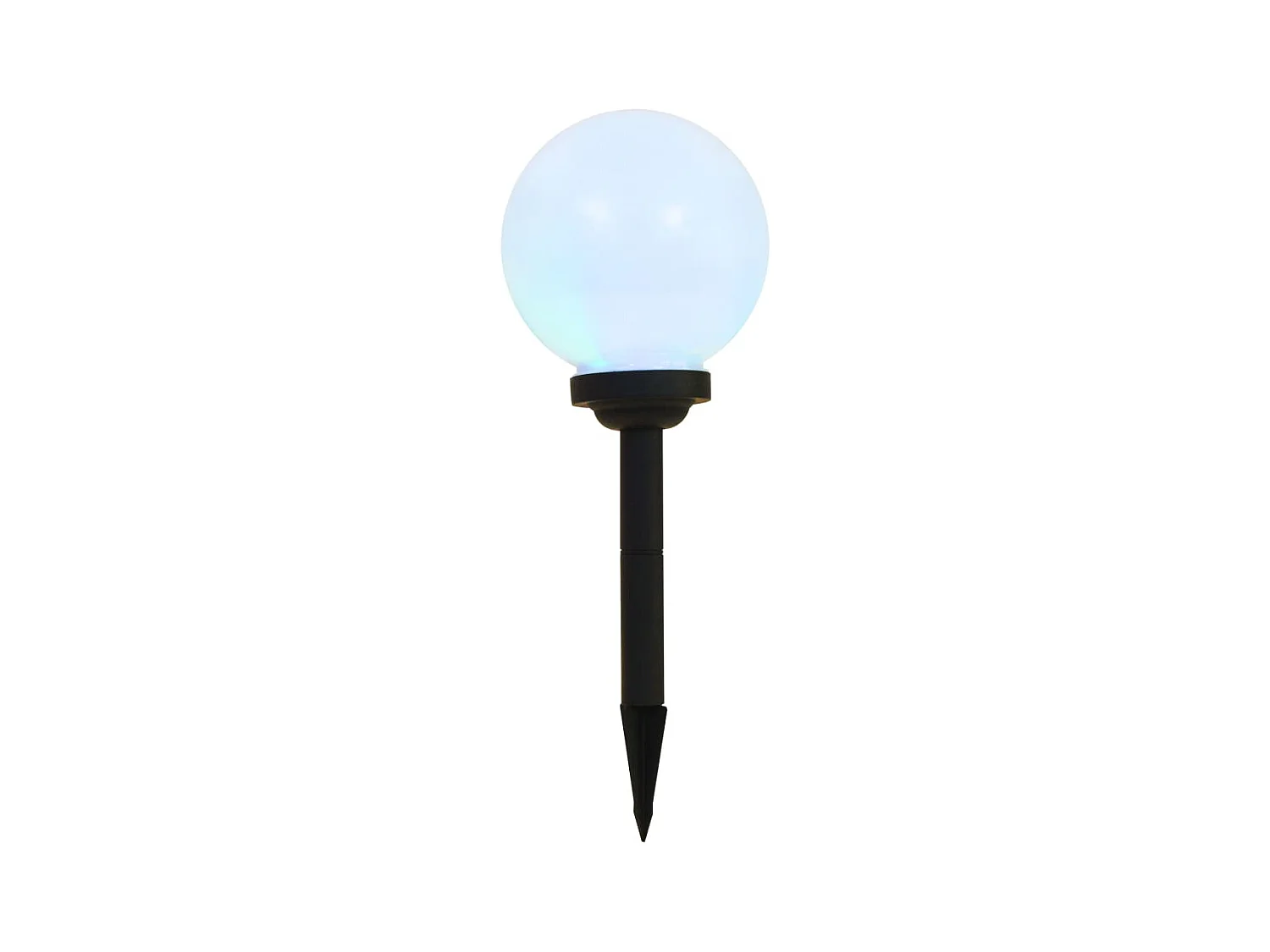 Lampe LED sphérique solaire d'extérieur 3 pcs 20 cm RVB FR989809