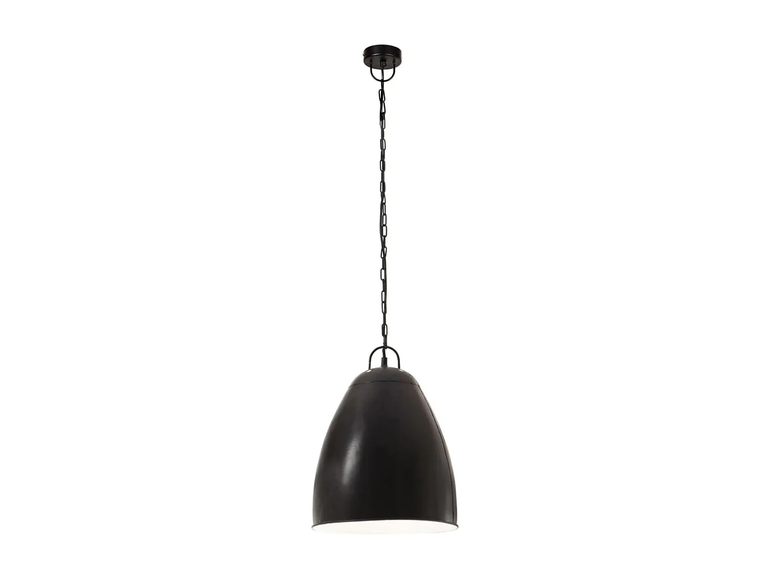 Lampe suspendue industrielle 25 W Noir Rond 32 cm E27 FR665681