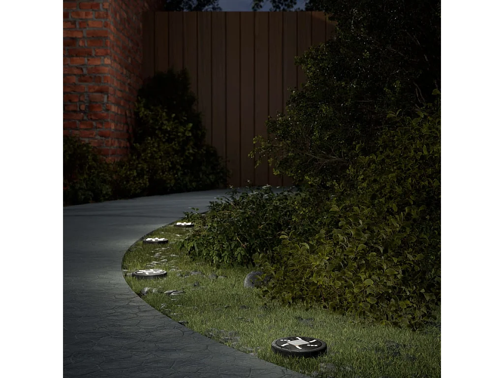 Luzes solares para exterior com espigões 4 pcs branco quente PT558651