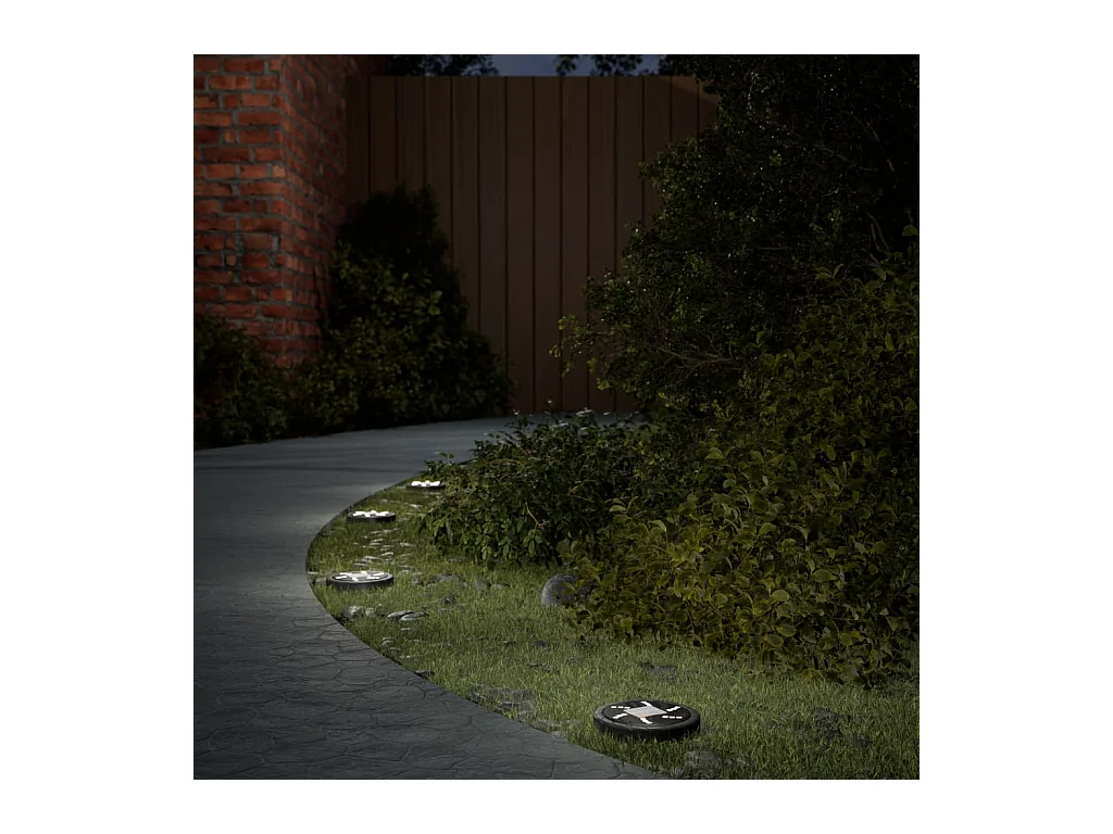 Lampes solaires de sol et piquets de sol extérieur 12 pcs FR442127