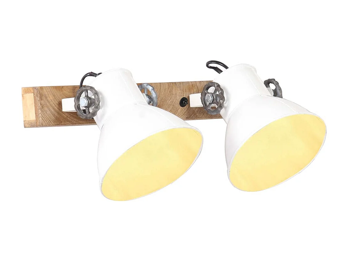 Lampe murale industrielle Blanc 45x25 cm E27 FR864481