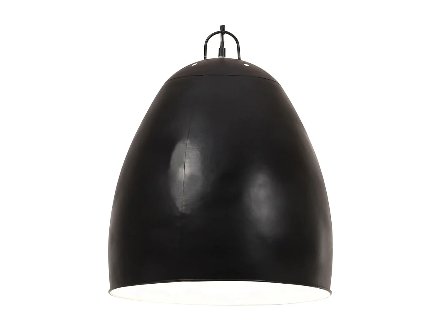Lámpara colgante industrial redonda negra 25 W 42 cm E27 ES626202