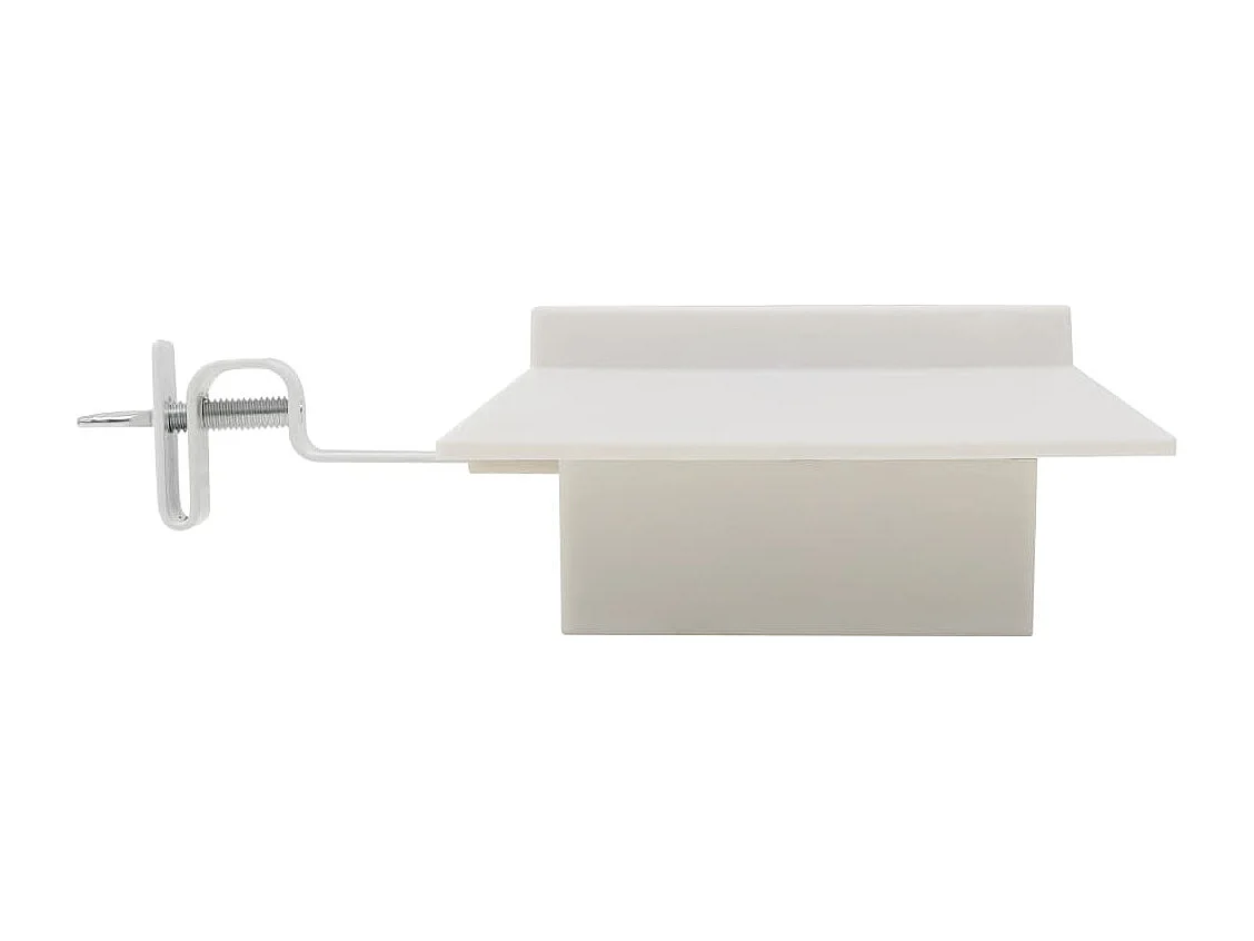 Lampe solaire à LED carrée d'extérieur 6 pcs 12 cm Blanc FR831634