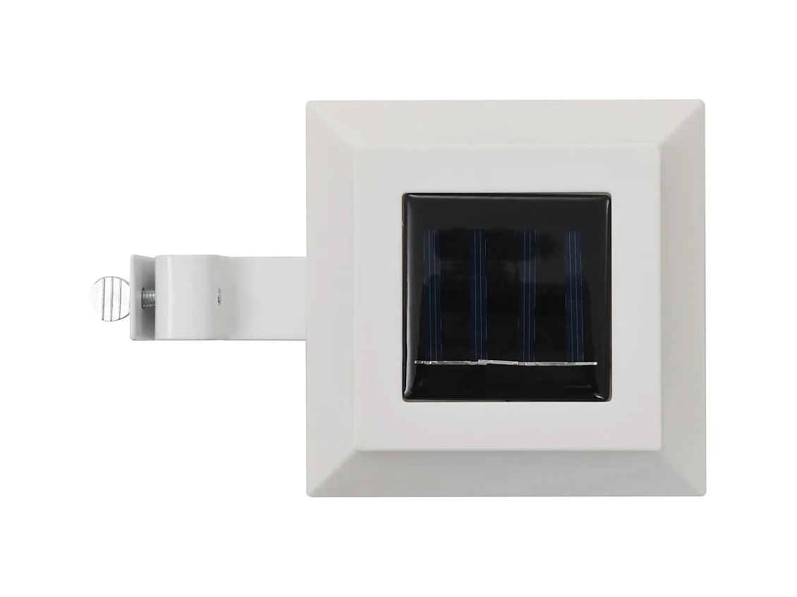 Lámparas solares de exterior LED cuadradas 6 uds 12 cm blanco ES829698