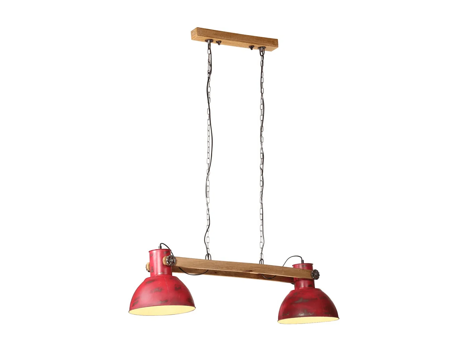 Lámpara de techo rojo desgastado 25 W E27 85x28x109 cm ES571564