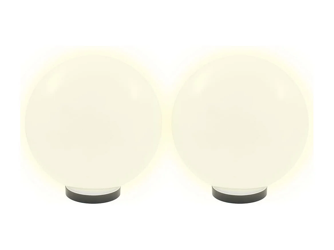 Lampes à LED sous forme de boule 4 pcs Sphérique 30 cm PMMA FR313314