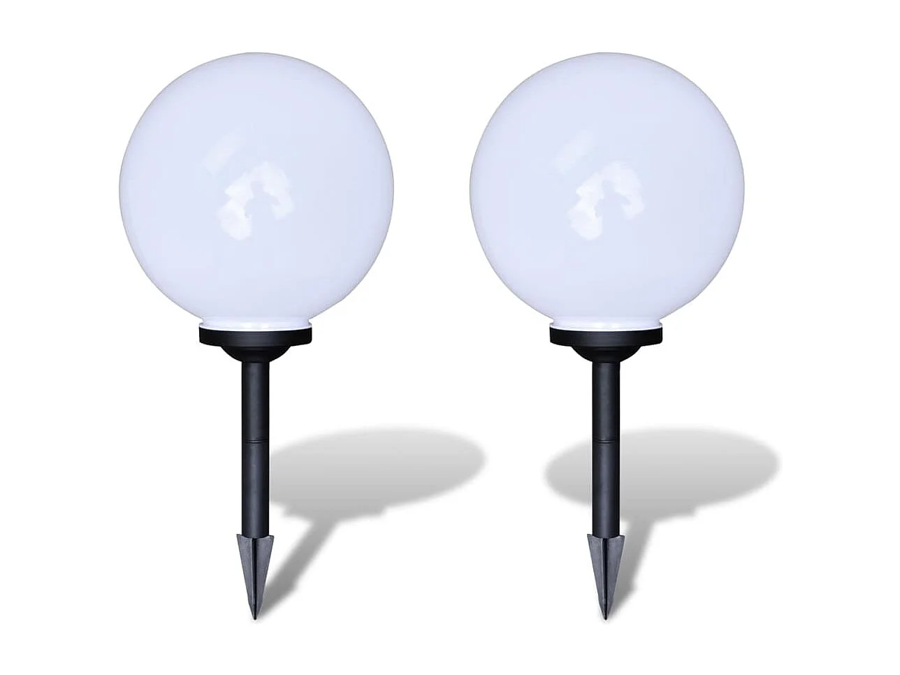 Lampes d'allée à LED 2 pcs 30 cm avec piquet de sol FR542251